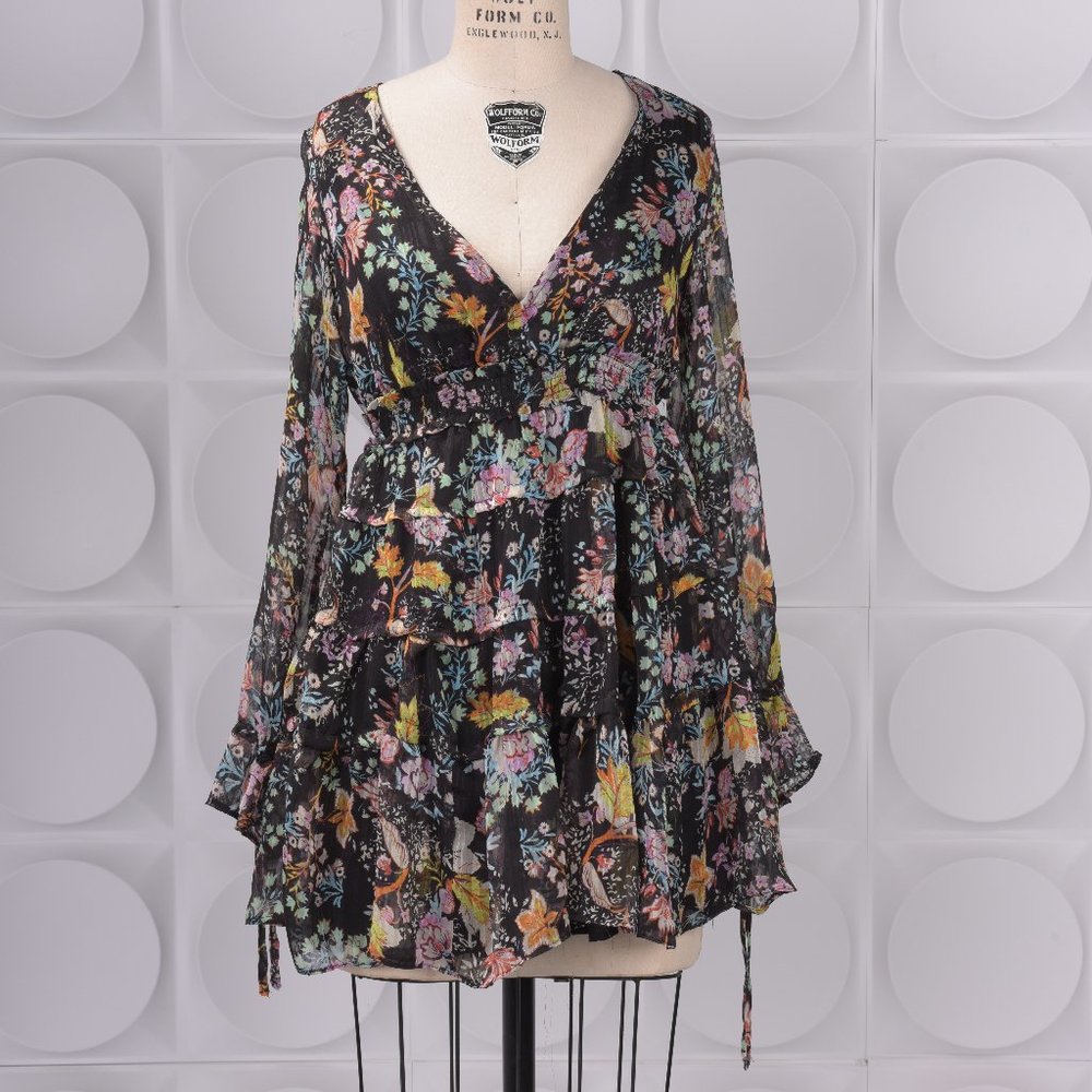 Free People Boho Floral Print Dress | Sz XS